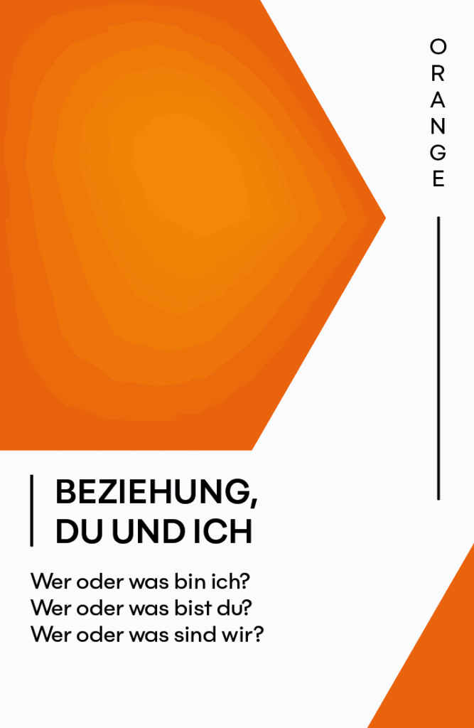 Karte ""Orange" aus dem Kartenspiel